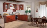 Best Selling Simple Kitchen Furniture Luxury Solid Wood Kitchen Cabinet (zq-018)