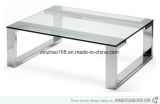 Modern Glass Stainless Steel Dining Table