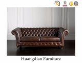 Sofa Manufacturer Genuine Leather Chesterfield Sofa (HD761)