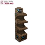 Outstanding 4 Layers Wooden Printed Logo Chocolate or Snack Display Cabinet