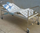 Factory Wholesale Stainless Steel Frame Two Function Manual Hospital Medical Bed