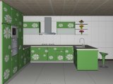 Kitchen Cabinet With UV High Glossy Color Painting (ZH-008)