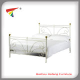 Modern Home Furniture European Style Metal Double Bed (HF029)