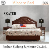 A20 American Style Fabric Bed Leather Bed
