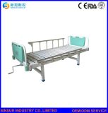 Hospital Furniture Guardrail Manual Single Crank Hospital Patient Nursing Bed