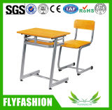 Wooden Middle School Student Desk and Chair (SF-54S)