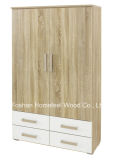 New Wooden Bedroom 2 Door Wardrobe with 4 Drawers (WB77)