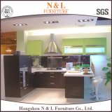 Modern Design Home Furniture Dark Color Wooden Kitchen Furniture