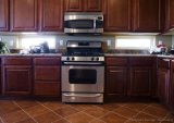 Kitchen Furniture Solid Wood Dark Cherry Kitchen Cabinets (DC)