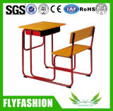 Classroom Furniture Combo Wood Single School Desk and Chair (SF-90S)